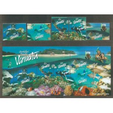 Vanuatu - Correo Yvert 1155/9+H.47 ** Mnh  Deportes
