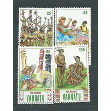 Vanuatu - Correo Yvert 860/3 ** Mnh  Arte popular