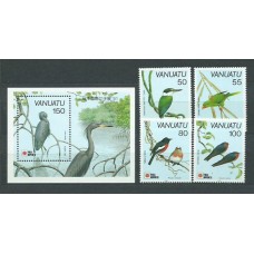 Vanuatu - Correo Yvert 866/9+H 18 ** Mnh  Fauna aves