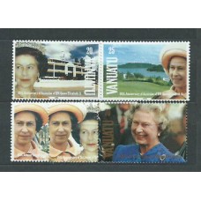 Vanuatu - Correo Yvert 878/82 ** Mnh   Isabel II