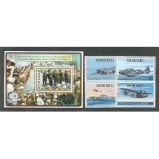 Vanuatu - Correo Yvert 883/6+H 24 ** Mnh  Aviones