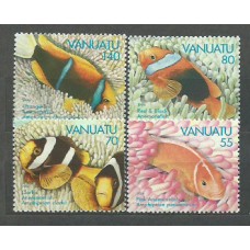 Vanuatu - Correo Yvert 959/62 ** Mnh   Fauna peces