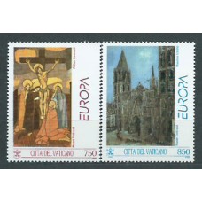 Tema Europa 1993 Vaticano Yvert 959/60 ** Mnh