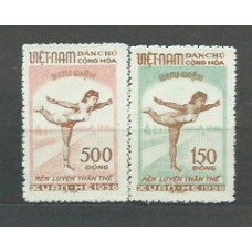 Vietnam del Norte - Correo Yvert 135/6 ** Mnh  Deportes