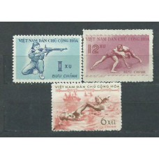 Vietnam del Norte - Correo Yvert 172/4 ** Mnh  Deportes