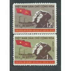 Vietnam del Norte - Correo Yvert 205/6 ** Mnh