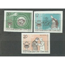 Vietnam del Norte - Correo Yvert 278/80 Sin dentar ** Mnh  Astro