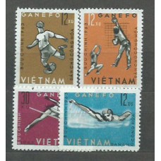 Vietnam del Norte - Correo Yvert 345/8 ** Mnh  Deportes