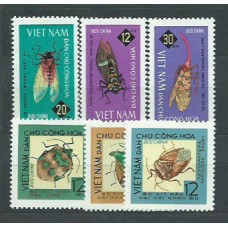 Vietnam del Norte - Correo Yvert 451/6 ** Mnh  Fauna insectos
