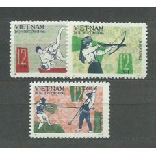 Vietnam del Norte - Correo Yvert 494/6 ** Mnh  Deportes