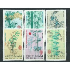 Vietnam del Norte - Correo Yvert 527/32 ** Mnh  Flores