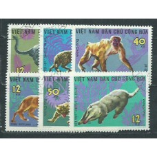 Vietnam del Norte - Correo Yvert 535/40 usado   Fauna