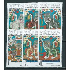 Vietnam del Norte - Correo Yvert 734/9 ** Mnh