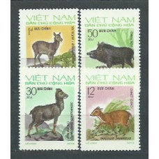 Vietnam del Norte - Correo Yvert 790/3 ** Mhh  Fauna