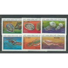 Vietnam del Norte - Correo Yvert 832/7 ** Mnh   Fauna marina