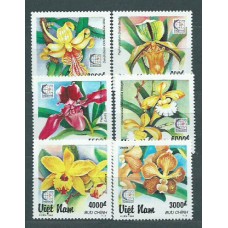 Vietnam Rep. Socialista - Correo 1995 Yvert 1579/84 ** Mnh  Flores