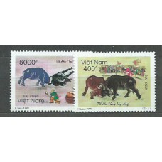 Vietnam Rep. Socialista - Correo 1999 Yvert 1854/5 ** Mnh  Fauna