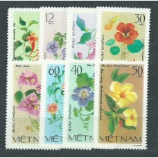 Vietnam Rep. Socialista - Correo 1980 Yvert 255/62 ** Mnh  Flores