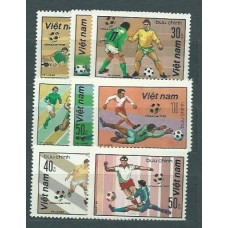 Vietnam Rep. Socialista - Correo 1982 Yvert 323/30 ** Mnh  Deportes fútbol