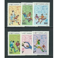 Vietnam Rep. Socialista - Correo 1982 Yvert 359/64 ** Mnh  Deportes fútbol