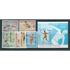 Vietnam Rep. Socialista - Correo 1983 Yvert 435/41+H.7 ** Mnh  Olimpiadas de los Angeles