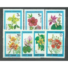 Vietnam Rep. Socialista - Correo 1984 Yvert 485/91 ** Mnh  Flores