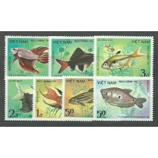 Vietnam Rep. Socialista - Correo 1984 Yvert 506/12 ** Mnh  Fauna peces