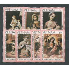 Vietnam Rep. Socialista - Correo 1984 Yvert 538/44 ** Mnh  Pinturas