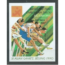 Vietnam Rep. Socialista - Hojas 1990 Yvert 58 ** Mnh  Olimpiadas de Beijing