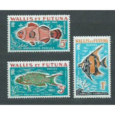 Wallis y Futuna - Tasa Yvert 37/9 ** Mnh Fauna.Peces