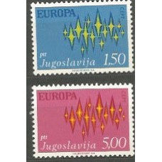 Tema Europa 1972 Yugoslavia Yvert 1343/4 ** Mnh