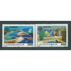 Tema Europa 1987 Yugoslavia Yvert 2098/9 ** Mnh