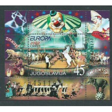 Tema Europa 2002 Yugoslavia Yvert Hoja 54 ** Mnh