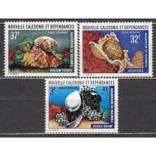 Nueva Caledonia - Aereo Yvert 150/52 ** Mnh Fauna Marina - Caracolas