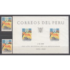 Peru - Aereo Yvert 157/8+H.3 ** Mnh