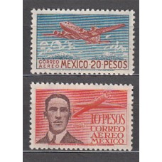 Mexico - Aereo Yvert 162/3 ** Mnh Avión