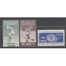 Libano - Aereo Yvert 173/5 ** Mnh  Deportes