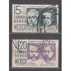 Mexico - Aereo Yvert 197/8 usado Personajes