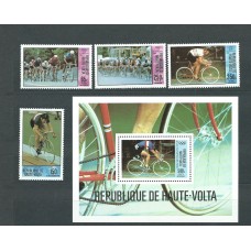 Alto Volta Aereo Yvert 225/8+Hb 16 ** Mnh  Olimpiadas de Moscu