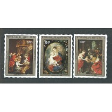 Alto Volta Aereo Yvert 248/50 ** Mnh  Navidad