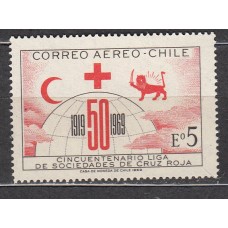 Chile Aereo Yvert 256 ** Mnh Cruz Roja