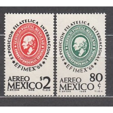 Mexico - Aereo Yvert 285/6 ** Mnh Exposición Filatelica