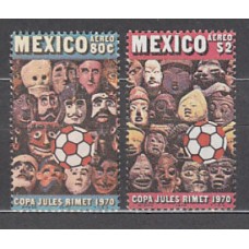 Mexico - Aereo Yvert 307/8 ** Mnh Deportes. Fútbol