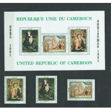 Camerun - Aereo Yvert 311/3+H.18 ** Mnh  Navidad