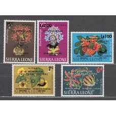 Sierra Leona - Aereo Yvert 36/40 ** Mnh  Flores