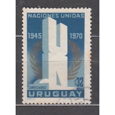 Uruguay - Aereo Yvert 366 usado  Onu