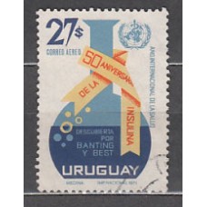 Uruguay - Aereo Yvert 379 usado  Medicina