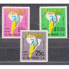 Salvador - Aereo Yvert 406/8 ** Mnh  Deportes fútbol