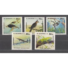 Salvador - Aereo Yvert 461/5 ** Mnh  Fauna