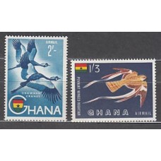 Ghana - Aereo Yvert 5/6 ** Mnh  Fauna aves
